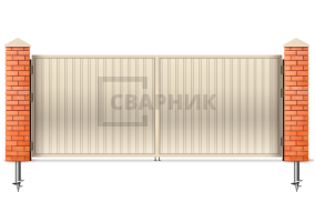 Ворота оцинкованные 3000×3000 СВВ-6983