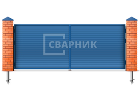 Распашные ворота Каме 2750×2750 СВВ-5557