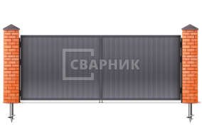 Ворота распашные автоматические Doorhan с пружинами и кронштейнами 1500×1750 СВВ-9000