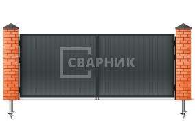 Ворота автоматика в высокое и большое помещение с оборудованием 2500×2750 СВВ-6433