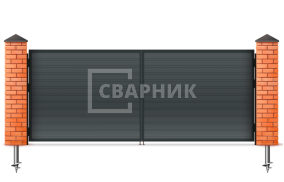 Ворота распашные Alutech 3000×2750 СВВ-5510