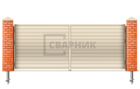 Ворота промышленные секционные 2250×2250 СВВ-6379