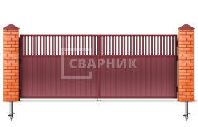Распашные ворота Alutech 2000×2000 СВВ-5443