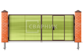 Распашные ворота Alutech 2250×2500 СВВ-5453