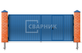 Оцинкованные ворота 2750×2000 СВВ-7000
