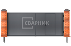 Распашные ворота Alutech 2250×1750 СВВ-5462