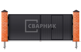 Распашные ворота Alutech 1750×2000 СВВ-5519