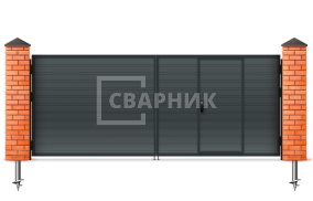 Ворота распашные Алютех 3000×2000 СВВ-5490