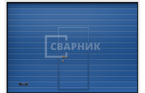 Промышленные ворота с калиткой 4000×4000 СВВ-8816