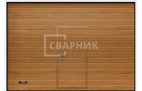 Гаражные секционные ворота Алютех 2500×2250 СВВ-7016