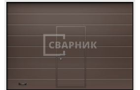Промышленные секционные ворота калиткой 3500×2000 СВВ-8799