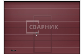 Промышленные ворота с калиткой 4000×3500 СВВ-8823