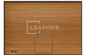Секционные ворота Алютех с калиткой 2750×2250 СВВ-7510