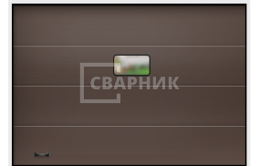 Ворота Hormann с приводом автоматика с поверхностью из алюминия 2000×4000 СВВ-8726