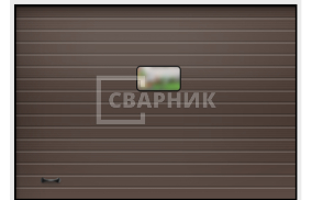 Алютех ворота с приводом и роликами автоматика 4000×4500 СВВ-8550