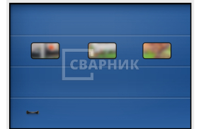 Алютех противопожарные ворота 3500×3500 СВВ-8557