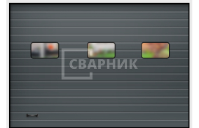 Алютех противопожарные ворота 3000×2500 СВВ-8549