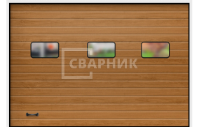 Ворота секционные под фуру автоматика СВВ-8377