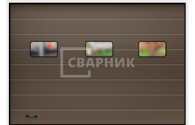 Алютех промышленные ворота 4000×4000 СВВ-8664