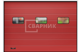 Секционные ручные ворота 3000×2500 СВВ-7958