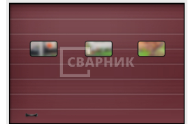 Подъемные ворота уличные 2250×2500 СВВ-7779