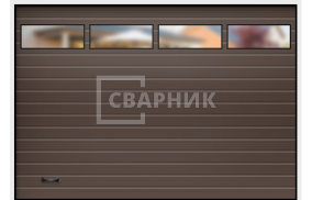 Гаражные ворота с окнами 2750×2125 СВВ-8064