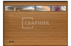 Ворота откатные распашные во двор с калиткой автоматика 2500×2125 СВВ-7702
