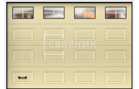 Ворота немецкие Hormann с пружинами для защиты автоматика 2500×4500 СВВ-8710