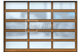 Панорамные промышленные ворота автоматика 2250×3000 СВВ-7875