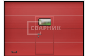 Подъемные ворота с дверью 2750×2500 СВВ-7838