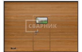 Гаражные ворота с окном 2500×2125 СВВ-8058