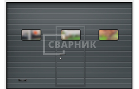 Ворота секционные откатные автоматика 5×5 СВВ-8446