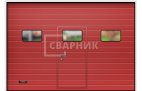 Ворота противопожарные подъемные секционные 4500×5000 СВВ-8506
