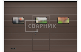 Противопожарные ворота Алютех 3500×2500 СВВ-8525