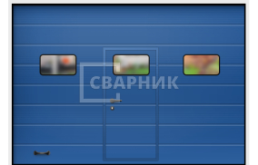 Секционные гаражные ворота Дорхан Lux 2750×2250 СВВ-9013