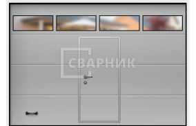 Ворот под фуру на склад автоматика СВВ-8411