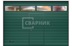 Секционные ворота для гаража Алютех 2750×2125 СВВ-7043