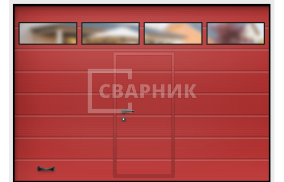 Дорхан Lux секционные ворота 2500×2125 СВВ-9014