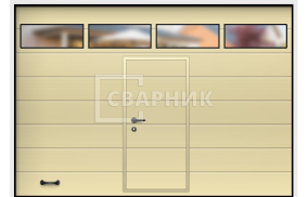 Противопожарные секционные ворота EI-60 2000×2500 СВВ-8515