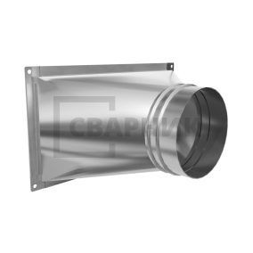Переход 200×200 Ø250 из оцинкованной стали