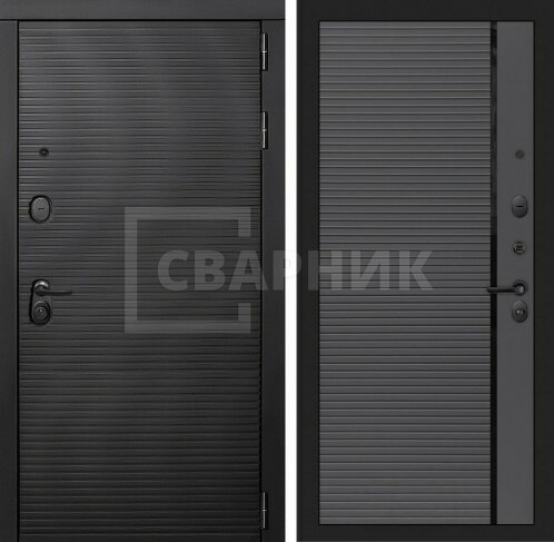 Парадная дверь стальная однопольная для дома отделкой МДФ недорого ДВ-326 — фото 1