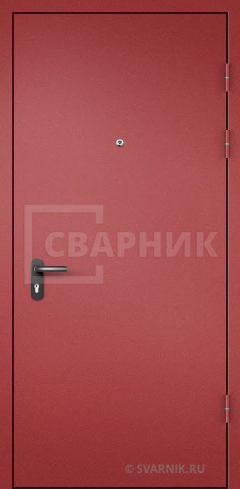 Недорогая тамбурная дверь в подъезд порошковое напыление ДТ-5 — фото 1