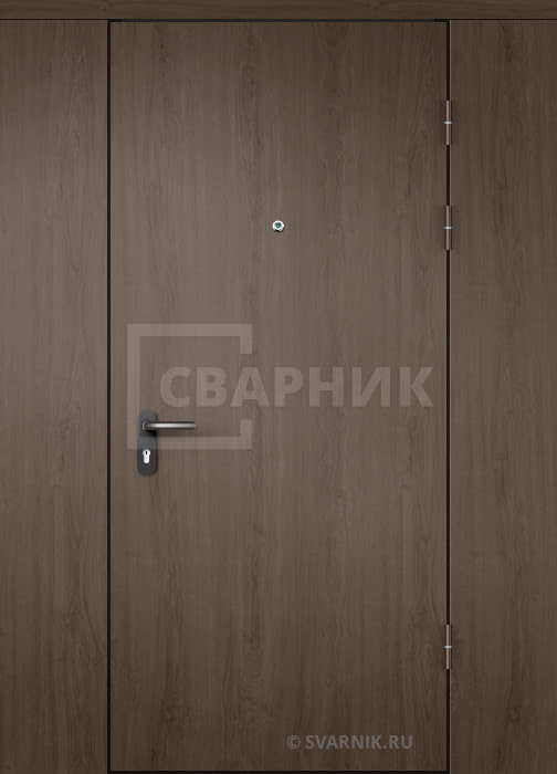 Дверь тамбурная глухая с перегородкой ламинат — винорит ДТ-49 — фото 1